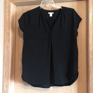 H&M Black V-neck Top